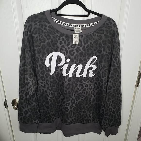 NWT VS Pink Animal Print Sweatshirt - Picture 4 of 5